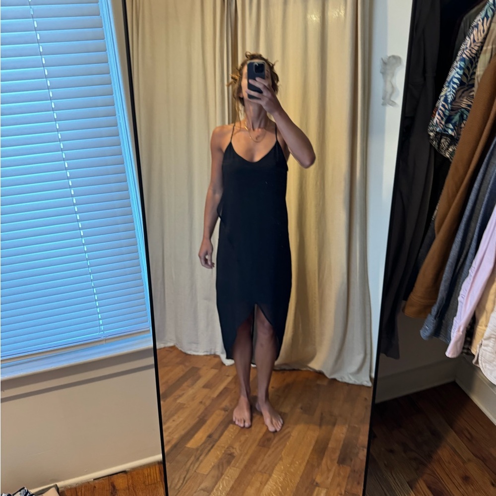 Naked Zebra Charcoal Sleeveless Dress